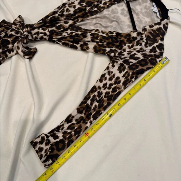 Diane Von Furstenburg Leopard Silk Jersey Print Wrap Dress